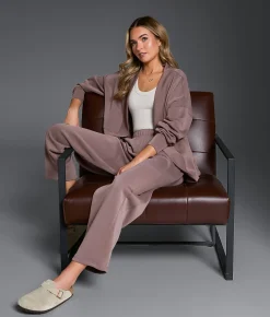 Tops|Activewear | Buckle Black Cocoon Cardigan Deep Taupe