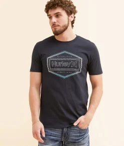 Hurley Code Breaker T-Shirt Black New