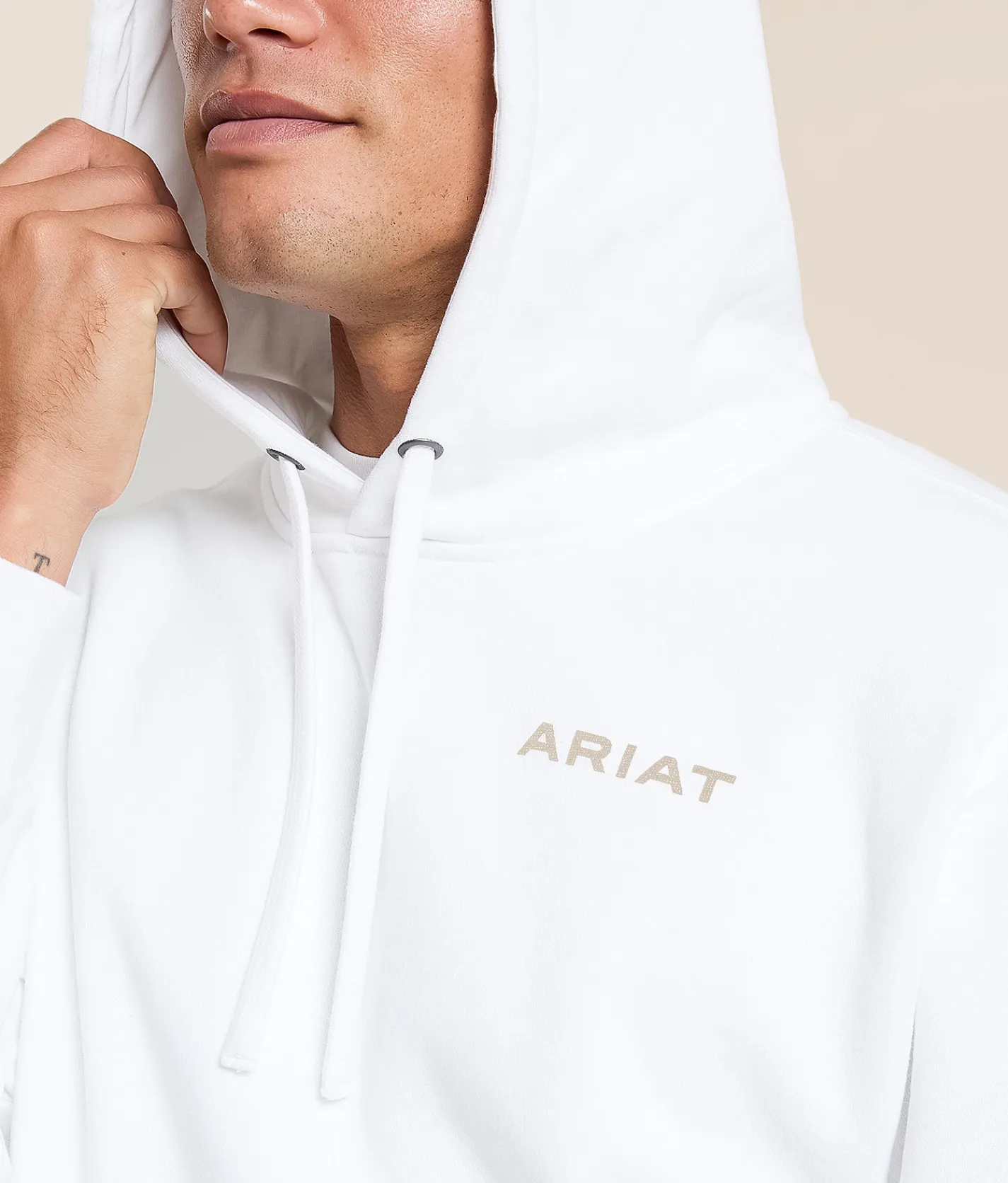 Ariat Cojiba Serape Hooded Sweatshirt White Outlet
