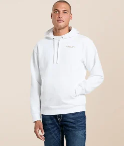 Ariat Cojiba Serape Hooded Sweatshirt White Outlet