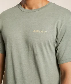 Ariat Cojiba Serape T-Shirt Olive Heather Best