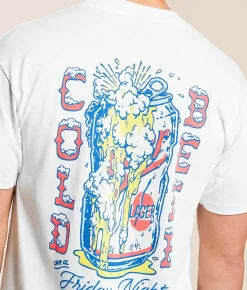 Graphic T-Shirts | Anderson Bros Cold Beer T-Shirt White