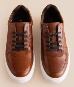 Activewear | Outpost Makers Cole Leather Sneaker Cognac