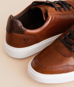 Activewear | Outpost Makers Cole Leather Sneaker Cognac