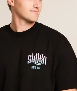 Sullen Collage T-Shirt Jet Black New