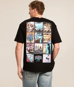 Sullen Collage T-Shirt Jet Black New