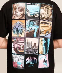 Sullen Collage T-Shirt Jet Black New