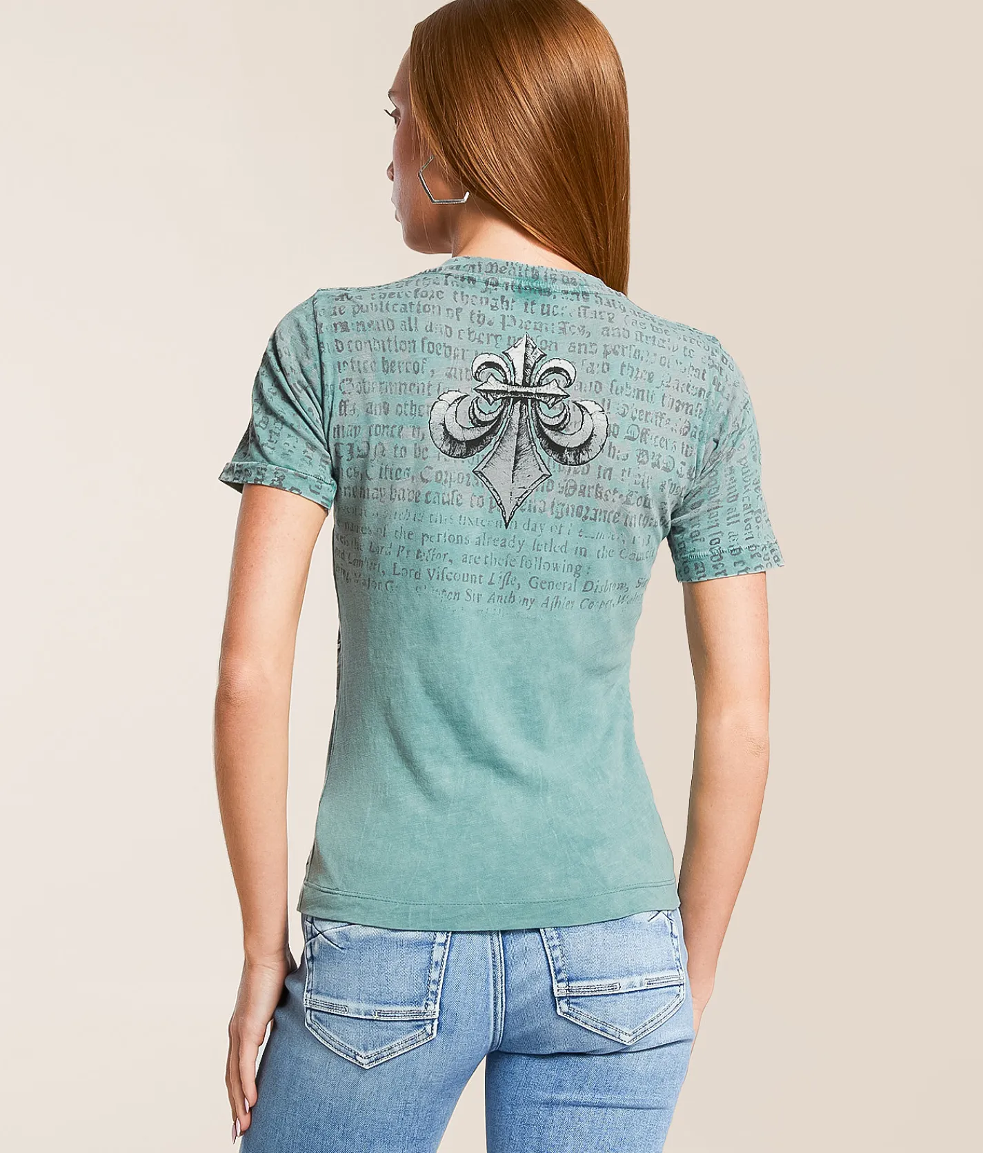 Affliction Collapse T-Shirt Trellis Lava Wash Best