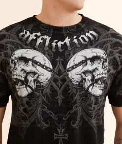 Affliction Collapse T-Shirt Black Discount
