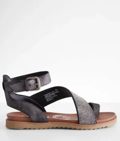 Very G Collette Glitz Sandal Black