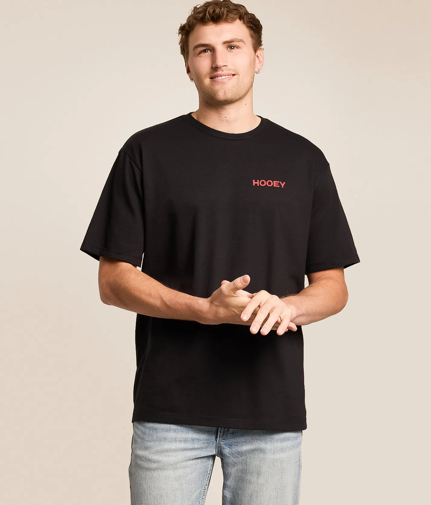 Tops|Graphic T-Shirts | Hooey Co Logo T-Shirt Black