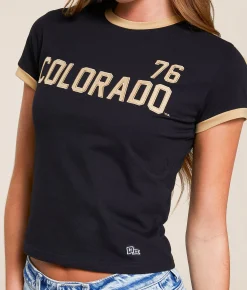 Tops | HYPE AND VICE Colorado Buffaloes Baby Cropped T-Shirt Black