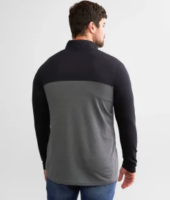 Maven Co-op Color Block Performance Pullover Black Grey Discount
