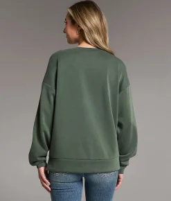 BKE Color Block Pullover Thyme Coco Best