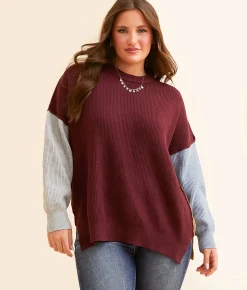 Vigoss Color Block Sweater Multi Outlet