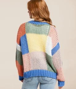 Polagram Color Block Sweater Multi Clearance