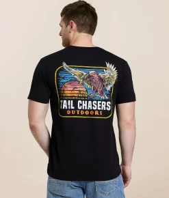 Tail Chasers Club Colorful Duck T-Shirt Black Sale