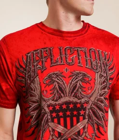 Affliction Colossal Force T-Shirt Bright Red Online