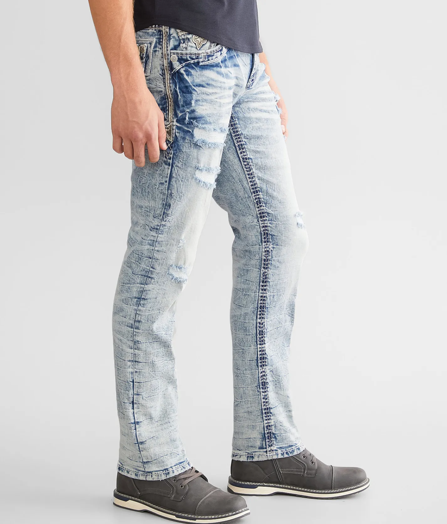 Rock Revival Jeans|Bottoms | Rock Revival Colter Slim Straight Stretch Jean Colter SJ201