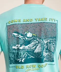 Tops|Graphic T-Shirts | Old Row Come & Take It T-Shirt Chalky Mint