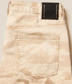 Bottoms|Shorts | Smoke Rise® Comfort Camo Cargo Stretch Short Sand