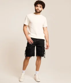 Bottoms|Shorts | Smoke Rise® Comfort Fit Cargo Stretch Short Jet Black