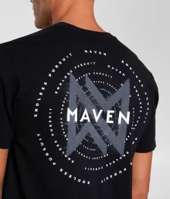 Maven Co-op Concentric T-Shirt Black Online