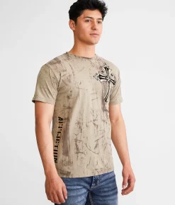 Graphic T-Shirts | Affliction Concept T-Shirt Timberwolf