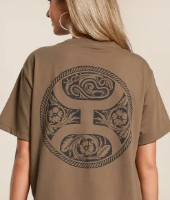 Tops | Hooey Concho T-Shirt Brown
