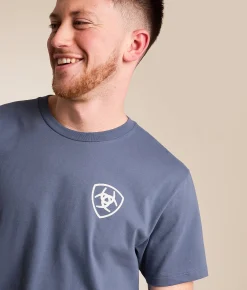 Tops|Graphic T-Shirts | Ariat Concrete Patriot T-Shirt Grisalle