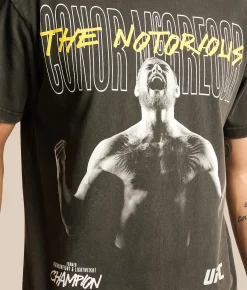 Tops|Graphic T-Shirts | ID Supply Co. Connor McGregor The Notorious T-Shirt Washed Black