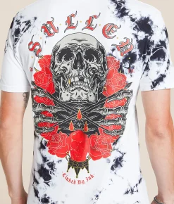 Sullen Consecrated T-Shirt Black White Crystal Wash Outlet