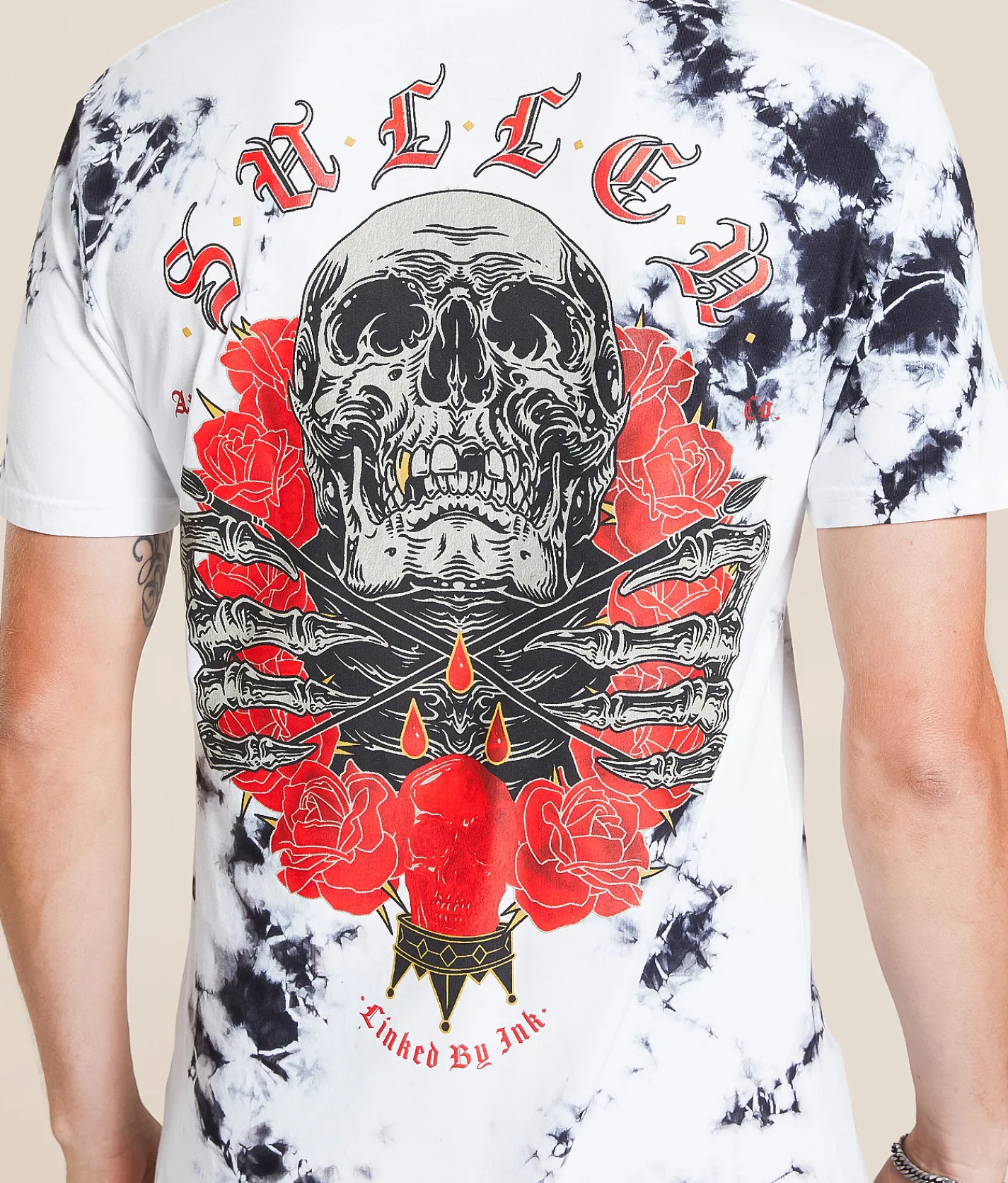 Sullen Consecrated T-Shirt Black White Crystal Wash Outlet