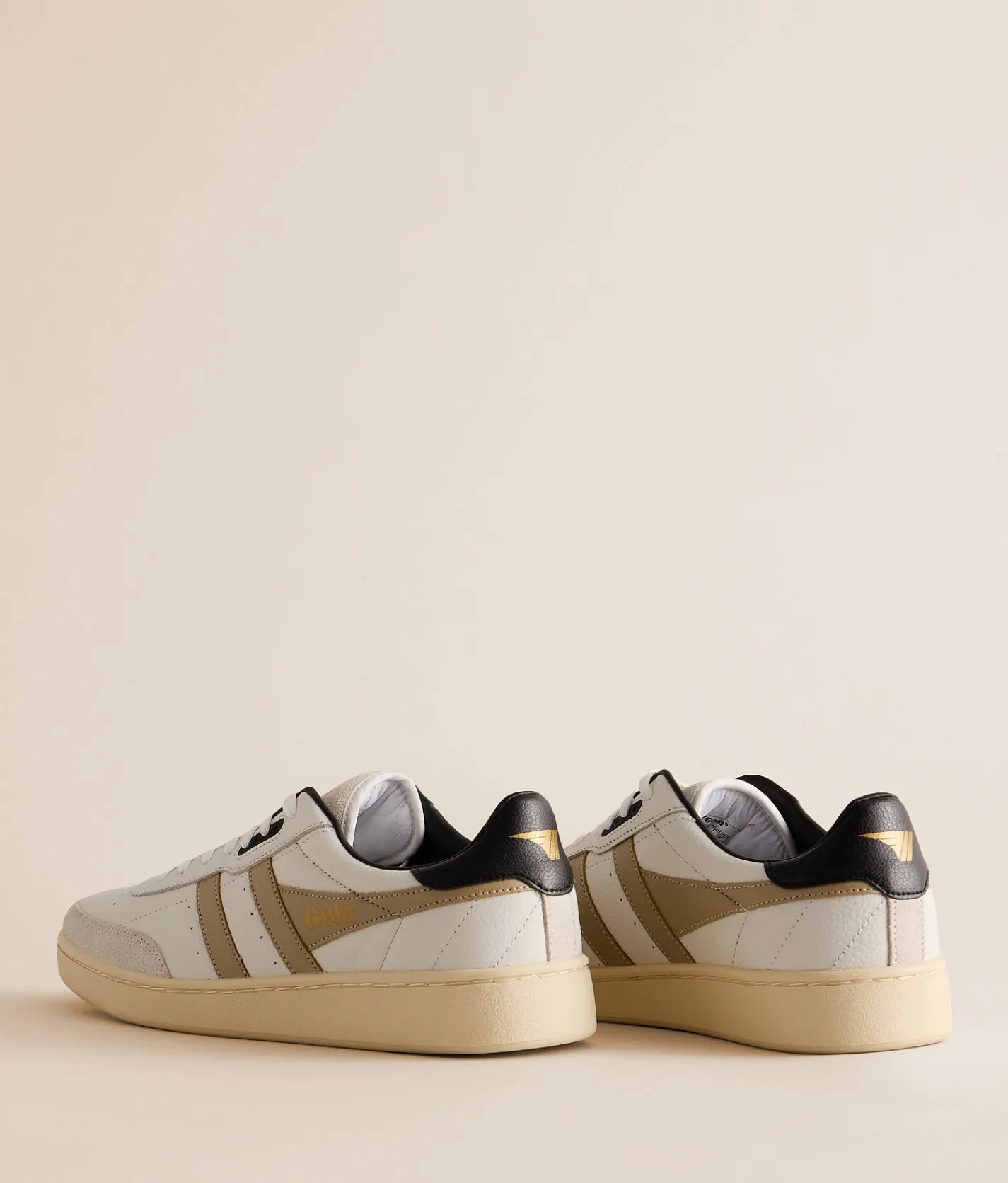 Gola® Contact Leather Sneaker White Bone Black New