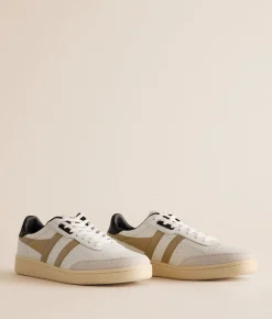 Gola® Contact Leather Sneaker White Bone Black New
