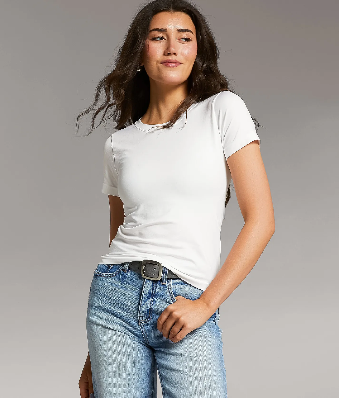 Tops | BKE core Contour Top White