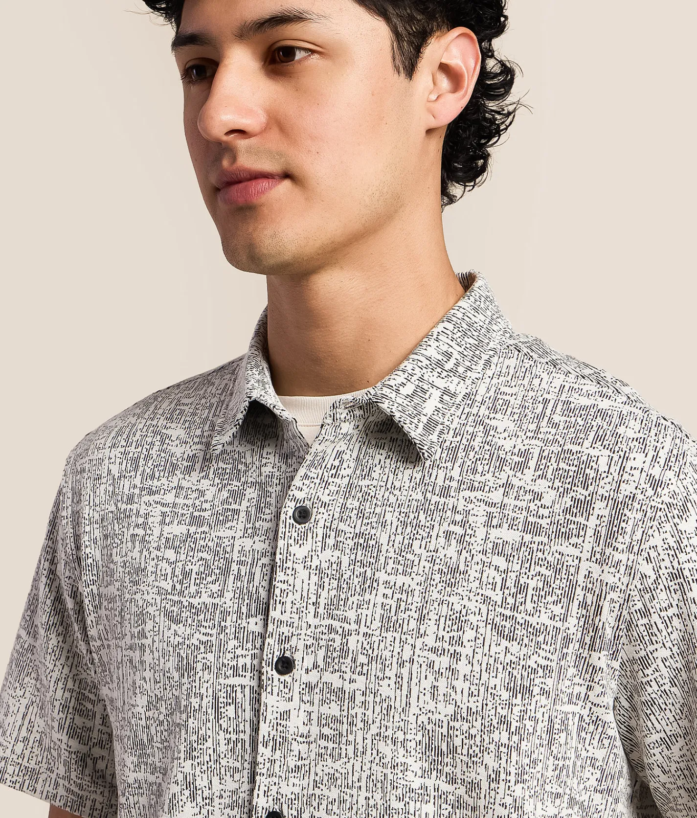 Tops | Nova Industries Contrast Shirt Ivory Black