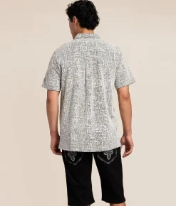 Tops | Nova Industries Contrast Shirt Ivory Black