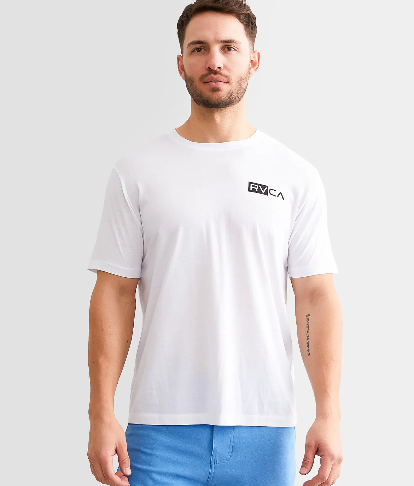 Graphic T-Shirts | RVCA Contrast Sport T-Shirt White