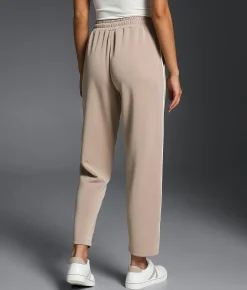 Buckle Black Contrast Striped Taper Pant Cobblestone