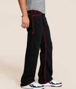 Affliction Cooper Relaxed Straight Stretch Jean Black Hot
