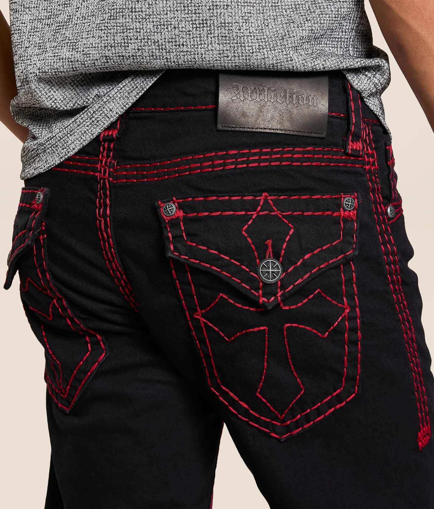 Affliction Cooper Relaxed Straight Stretch Jean Black Hot