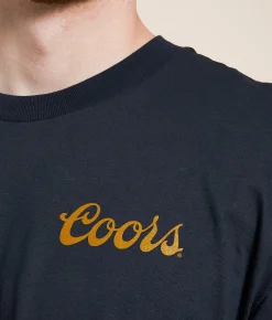 Graphic T-Shirts | tee luv Coors Badge T-Shirt Navy