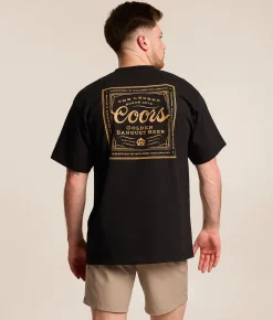 Tops|Graphic T-Shirts | tee luv Coors Bandana T-Shirt Black