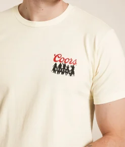 Brixton Coors Bandit T-Shirt Cream Best