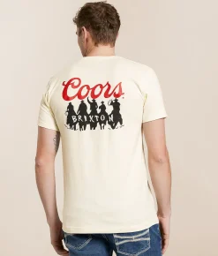 Brixton Coors Bandit T-Shirt Cream Best
