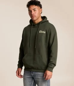 Tops | tee luv Coors Banquet Beer Hooded Sweatshirt Forest Night