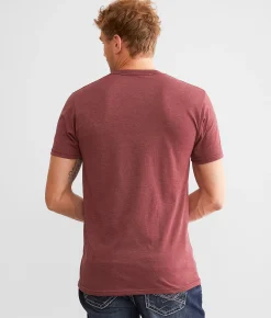 tee luv Coors Banquet Beer T-Shirt Burgundy Heather New