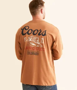 Graphic T-Shirts | tee luv Coors Banquet Beer T-Shirt Light Brown