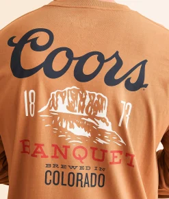 Graphic T-Shirts | tee luv Coors Banquet Beer T-Shirt Light Brown